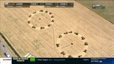 French farmers' art for Tour de France - from NBC Sports