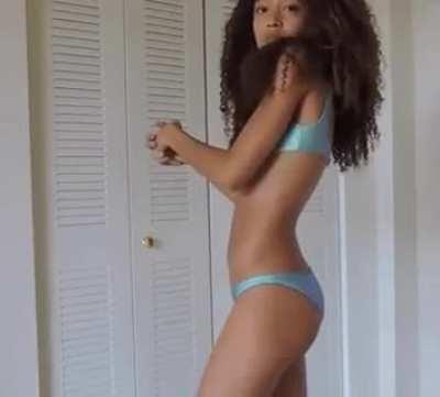 Perfect Ebony Swimsuit Booty