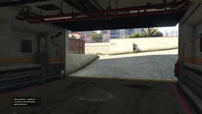 I tried that thing where ur GTA character sees something in that garage
