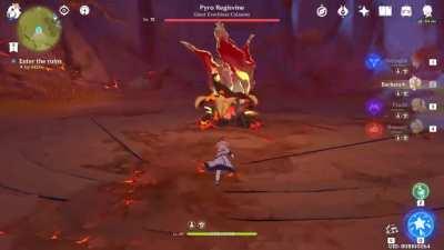 Childe with a C6 Fischl is dirty