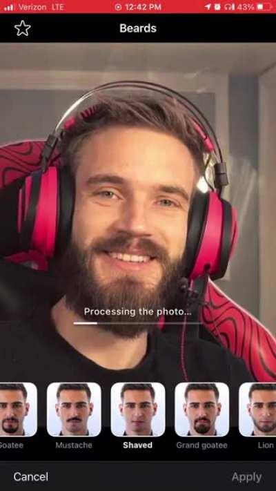 What A.I. Thinks Felix looks like without a beard.