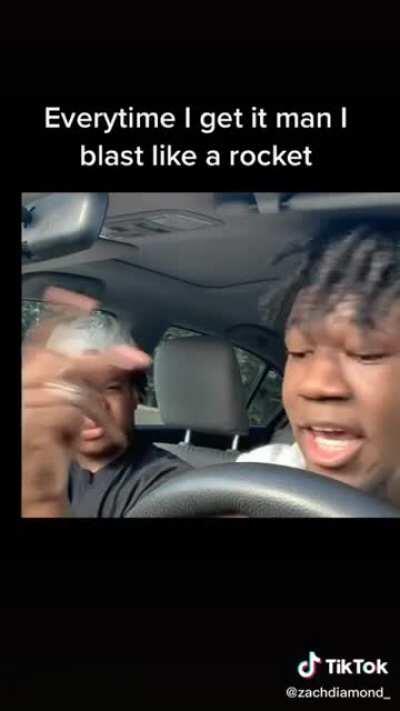 Man surprises his friend by rapping. He's got some amazing talent.