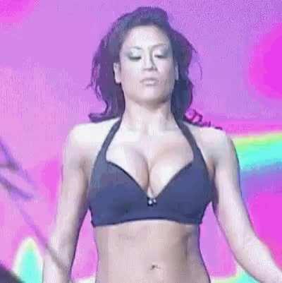 Melina looking serious