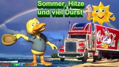 Na Sportsfreunde???😎👍 Da hat der Volker mir bei dem heißen Wetter ja gerade das richtige Video gewhatsappt!!! 😂😂😂🤣🤣🤣 Wenn der Coca Cola LKW kein Bier dabei hat verdresch ich meine Alte 😎 👍👍👍👍 🍺🍺🍺🍺🍺🍺