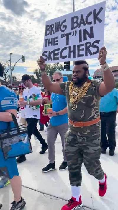 Mr. T at the NFC Championship Game