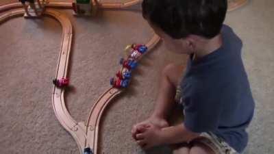 A two-year-old's solution to the trolley problem