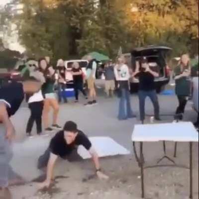 Laugh off the pain mate.