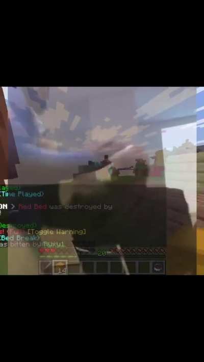 bro really just Michael Jordan 'd him lmao!!! LACKING #minecraft