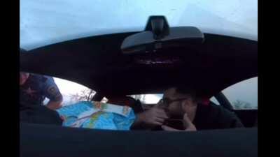 Tourist is cool as a cucumber while a cop does his best to cause trouble