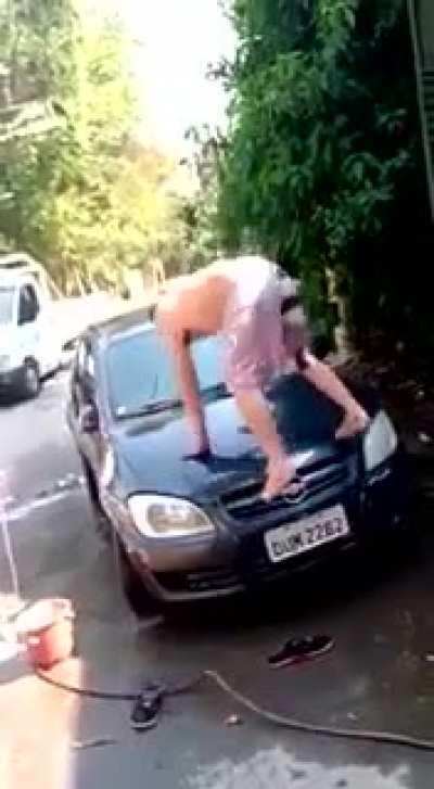 WCGW if I dance on the hood of a wet car.