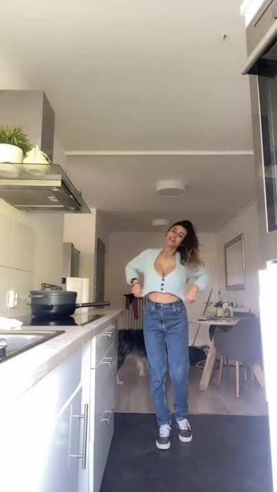 Blue jeans and sweater