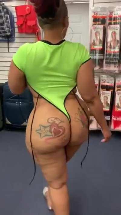 Meanwhile somewhere in the hood.. At the beauty supply store
