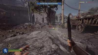 I killed a man with a burning chicken!