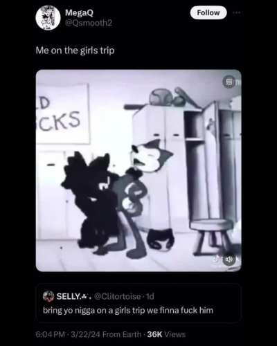 Showing up to girls' trip hot-n-ready