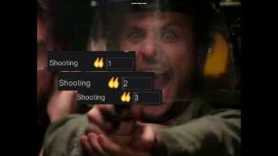 When your psychopath passionate 1 skill shooter finds out about guns