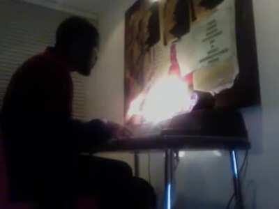 Rare footage of Frank playing the Piano