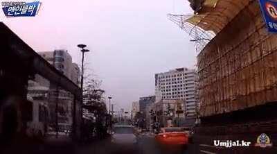 Excavator fell from the sky