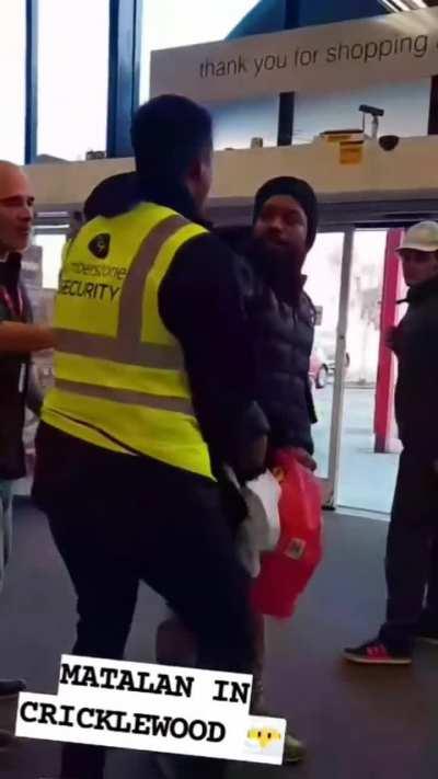 Yesterday, a thief was caught at the Matalan store in Cricklewood.