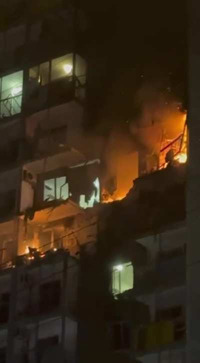 The consequences of the terrorist attack by the Ukrainian army on residential buildings using drones