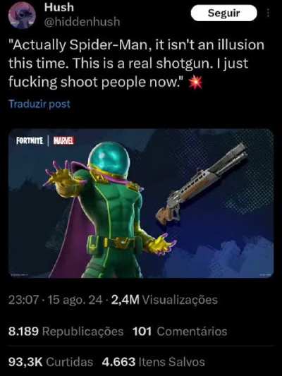 Tried voicing the Mysterio meme cuz why not