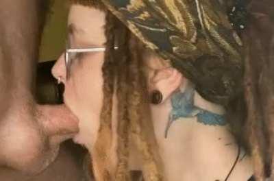 nerdy step sis sloppy deepthroat mastery