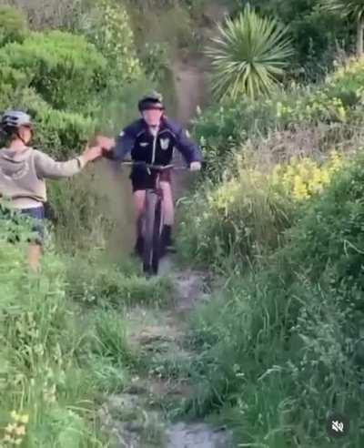 head first into the bush