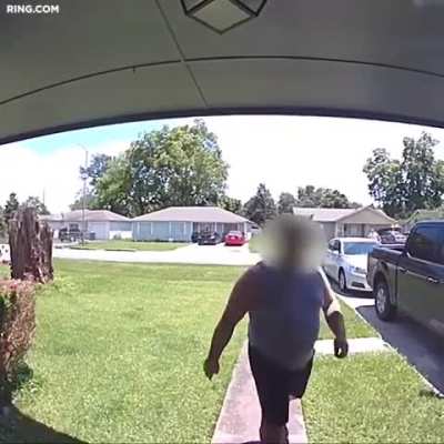 Lady trying to shoot neighbors dog hits own son instead (no injuries shown)