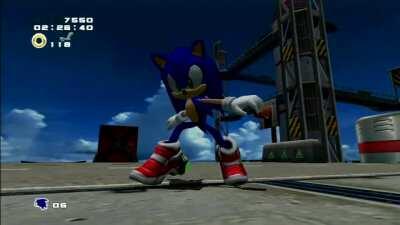 I made Sonic with lazy sound effects.