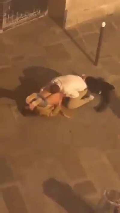 Eating her out in public