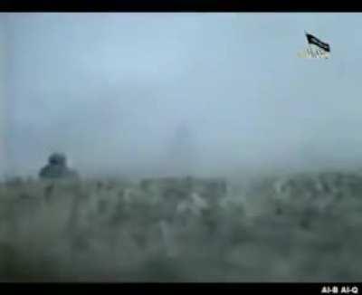 Mujahideens in action, the guy in the last was almost hit by RPG.......