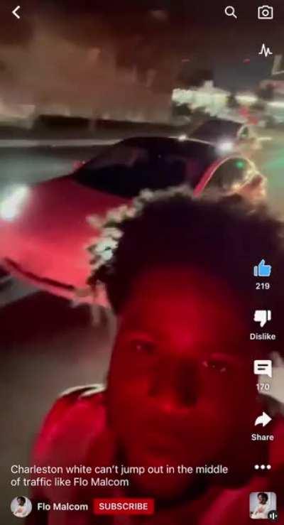 Struggle Rapper Flo Malcolm holds up Atlanta intersection to prove a point to Internet personality Charleston White