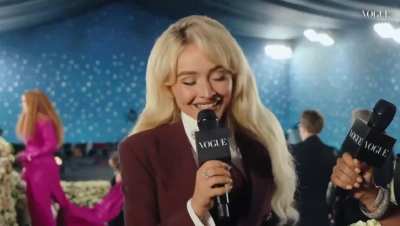 You're quite short, so no pants for you, lol sabrina is so funny