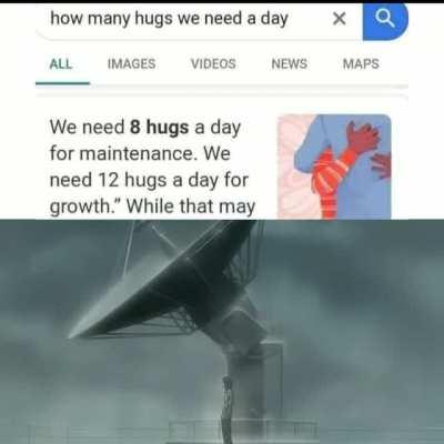 We need 8 hugs a day?