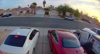 Lighting a cigarette with butane canisters in your car