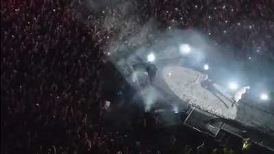 Ye performing “Can’t Tell Me Nothing” with Travis Scott