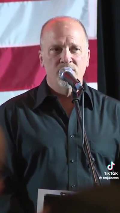 WI Supreme Court Candidate Brad Schimel heckled by supporters during concession speech accepting election results.