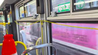 Skipping traffic in the bus lane