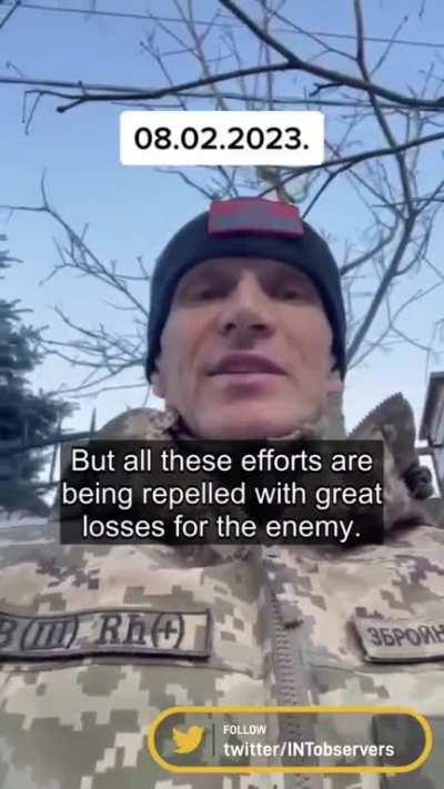 Update from Kiyanyn on the Bakhmut situation 08-02-23