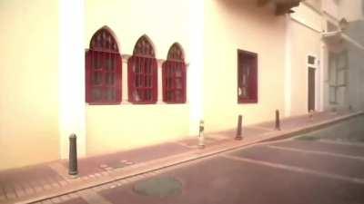 Explosion during photoshoot in a Middle Eastern country