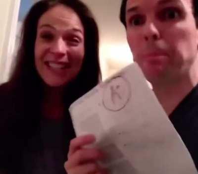 Suprise mother father