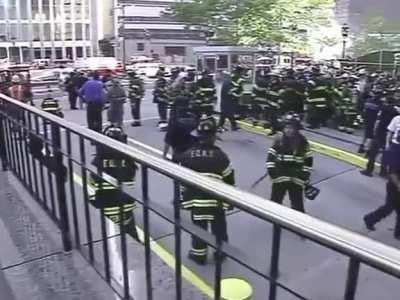 I havnt seen a 9/11 video with this pov before, so close and directly under. How scary.