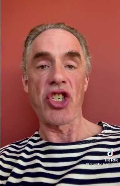 Jordan Beterson does slam poetry in a French get-up