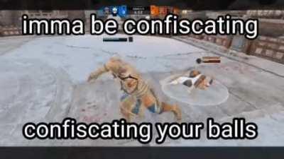 Your nutsack privileges are being revoked