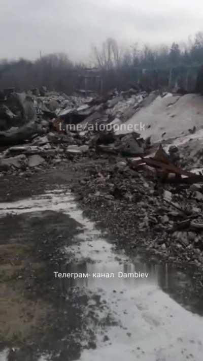 UA POV: the result of a guided air bomb hitting a ukrainian ammunition depot