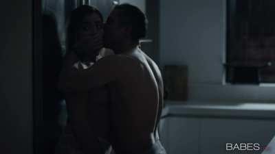 Blair Williams - Sneaking out and Getting her tits sucked by her lover