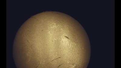 Real-time video showing how light filtering affects the visibility of solar features [OC]