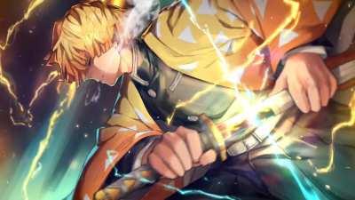 Made this Zenitsu Agatsuma live wallpaper. Hope you guys like it. Thunder!!!!