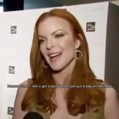 Howard Stern & Donald Trump making fun of Desperate Housewives Marcia Cross’ looks in 2005. They truly could never compete with her beauty! 