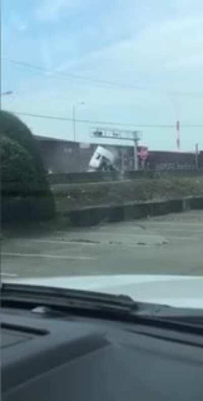Truck hit By Train