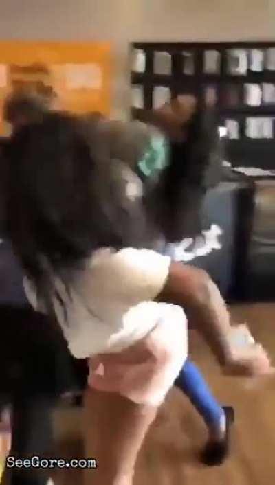 She thought they had already left the store so she started making racists comments...